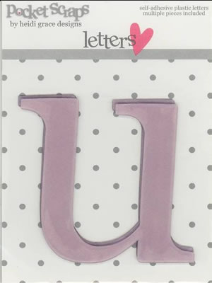 Heidi Grace - Girlfriends - Plastic Alpha Stickers u - 2/pk  (sold in 3's)